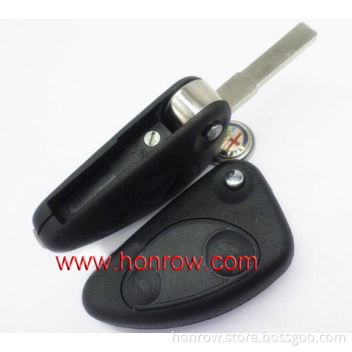 High Quality New Model key for car alfa romeo key shell 2 button remote key blank for alfa romeo